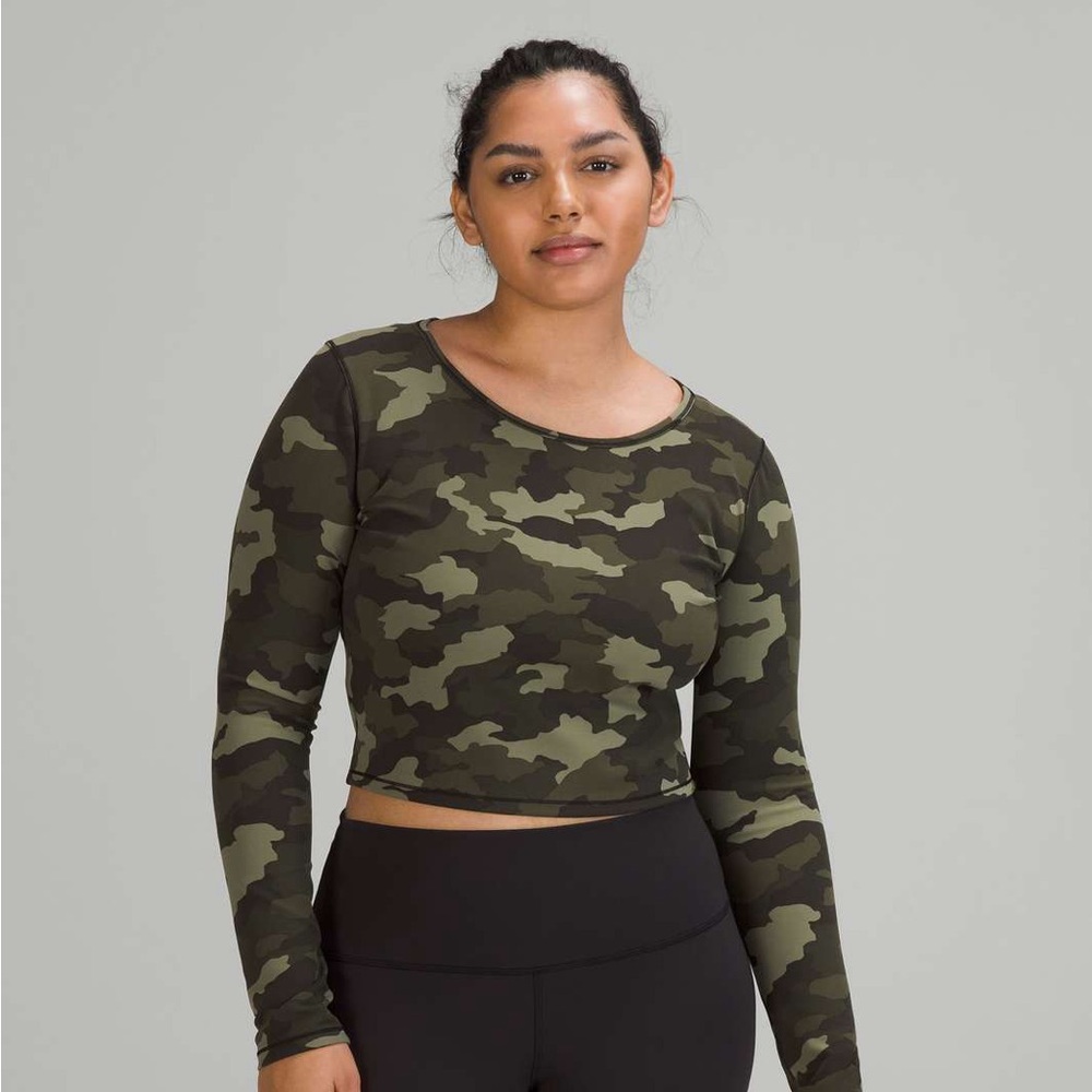 Lululemon Wunder Train Cropped Long Sleeve Shirt